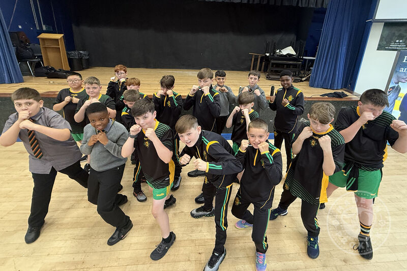 ProKick were back at School, Teaching at St Marys College Belfast