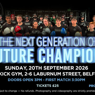 ProKick's Champions Fight League No. 18 (#CFL18) will take place on Sunday, 20th September 2026