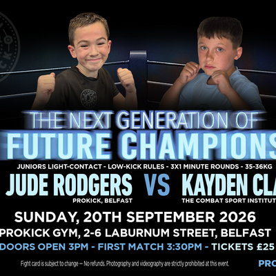 Junior Light-Contact Match - Jude Rodgers (ProKick) vs. Kayden Clarke (The Combat Sport Institute)