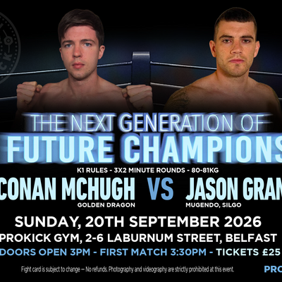 Conan McHugh (Golden Dragon) vs. Jason Granahan (Mugendo Silgo)