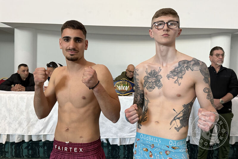Jay Snoddon made the weight for his upcoming fight, while his opponent, Gabriel Lacovou, came in heavier at 64.3kg.
