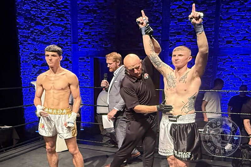 Jay “The Belfast Samurai” Snoddon made a massive statement to Irish kickboxing.  The bell sounded, Jay immediately closed the distance and unleashed a devastating right hook that dropped Viacheslav Ibarahimovic heavily to the canvas.
