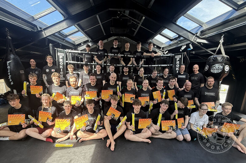 The adult members of ProKick Gym in east Belfast had their belt grading on Sunday, April 12th.