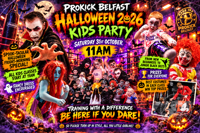 Halloween is coming - witches to warriors and vampires to superheroes, our ProKick Kids will be out in full force, dressed to impress and showing off their creativity and Halloween spirit this Saturday the 31st Oct 2026
