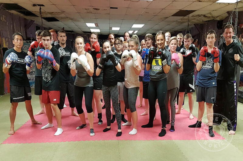 Beginners finish 6-weeks of kickboxing at ProKick Gym on 13th AUG 2018