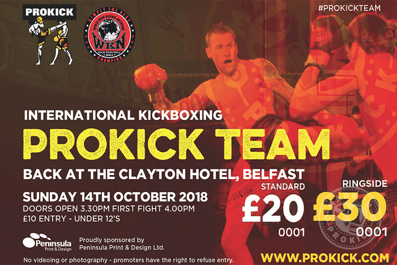 #SwiftSmith Vs Filippou in Belfast. International Kickboxing is set to come back to the city centre of Belfast on Sunday 14th October 2018