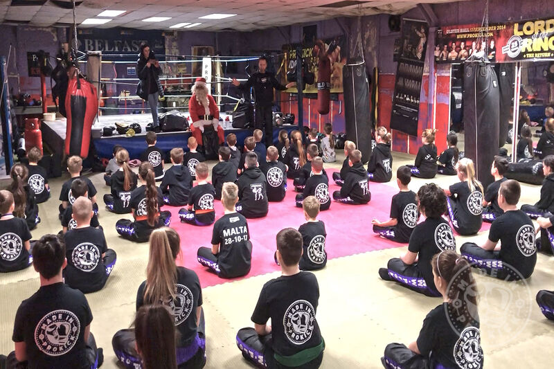 ProKick Kids Met Santa 22nd Dec 2018 - The fun day also gives young kickboxers an opportunity to experience competition using their martial art skills.