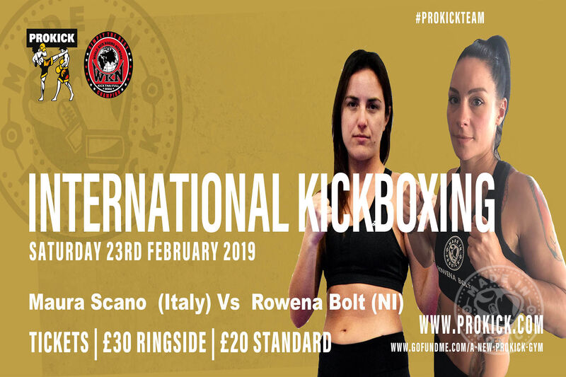 Rowena ‘lightning' Bolt is back in high-kicking action when she faces Maura Scano of Sardinia.