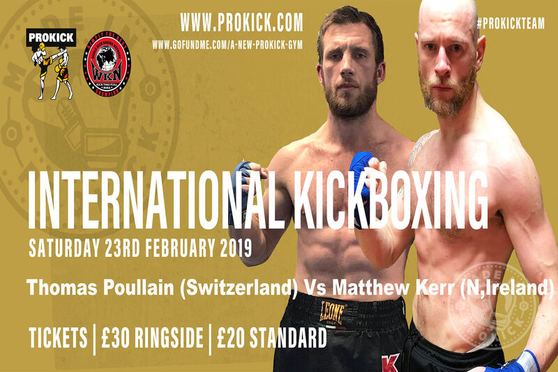 #StormontHotel in Belfast THIS SATURDAY 23rd FEB. Come support Matthew Kerr when he faces Swiss hard man Thomas Poullain for an International Full-Contact kickboxing match.