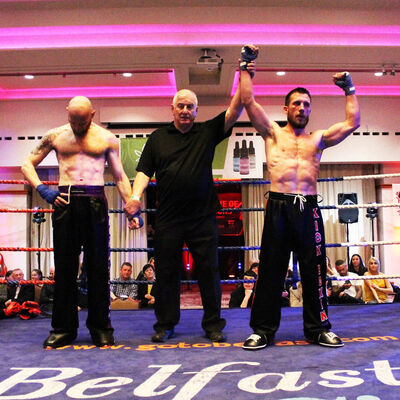 Matthew Kerr lost on points to Thomas Poullain (Switzerland) at the Stormont hotel