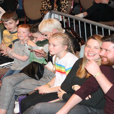 Ringside Fans at the Stormont hotel in Belfast on the 23rd FEB 2019