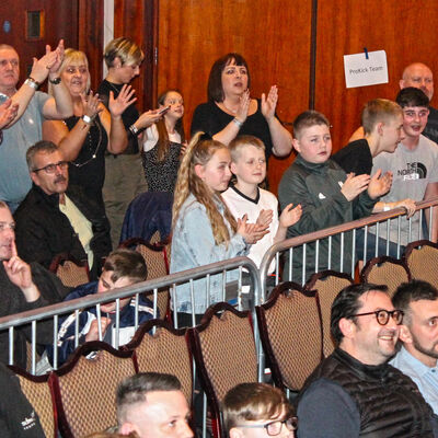 Supporters at the Stormont hotel in Belfast on the 23rd FEB 2019