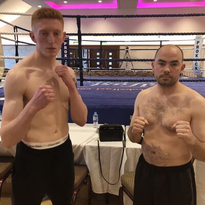 Weigh-ins -  Cameron Scott Belfast ProKick gym faced Konrad Baranski from Dublin’s FightClub