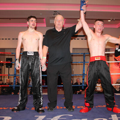 A Happy Jack Molloy Wins over Micheal McKay at the Stormont hotel in Belfast at Billy Murray’s ProKick event.