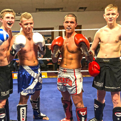 ProKickers James Braniff and Jay Snoddon faced Shane Weir and Mikey Sheilds of Scotland in an all action highly entertaining, yet a competitive exhibition of kickboxing.