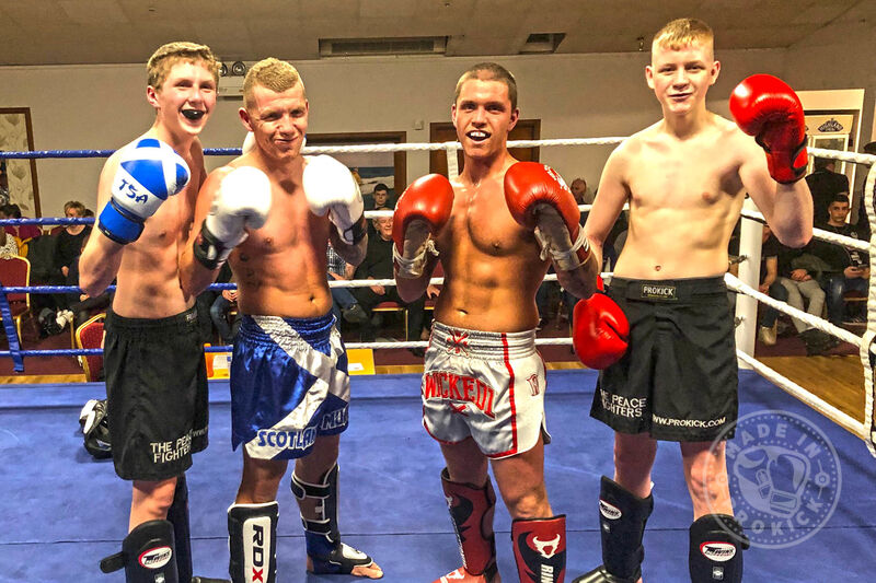 ProKickers James Braniff and Jay Snoddon faced Shane Weir and Mikey Sheilds of Scotland in an all action highly entertaining, yet a competitive exhibition of kickboxing.