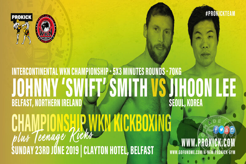 Johnny ‘Swift' Smith will challenge Korean fighter Jihoon Lee for his first major professional WKN title. The pair will fight over 5 by 3-minute rounds for the vacant WKN K1 style Intercontinental divisions crown at 70kg.