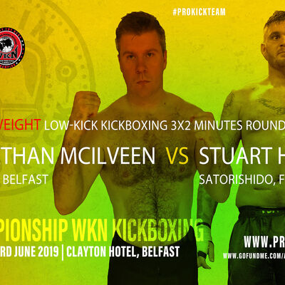 Heavyweight kickboxing back in Belfast on June 23rd when Jonathan McIlveen (Belfast) comes Face-to-Face with Stuart Hacket (Scotland) at the Clayton Hotel Belfast