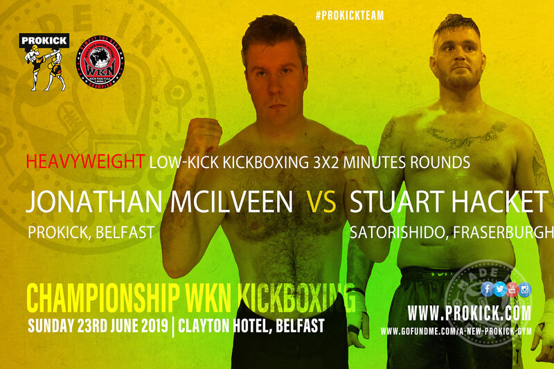 Heavyweight kickboxing back in Belfast on June 23rd when Jonathan McIlveen (Belfast) comes Face-to-Face with Stuart Hacket (Scotland) at the Clayton Hotel Belfast