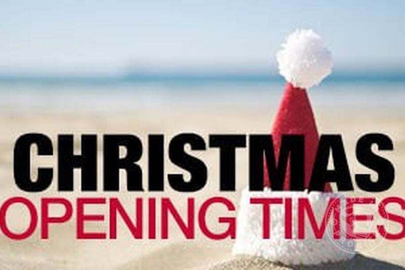 Christmas Opening Times