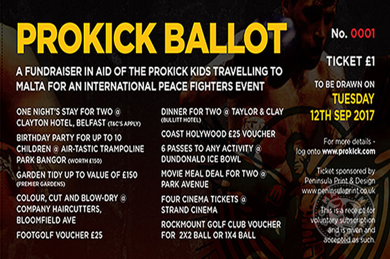 ProKick Ballots in aid of the ProKick Kids in Malta