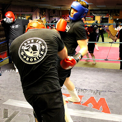 Aaron Sommerville in Sparring action