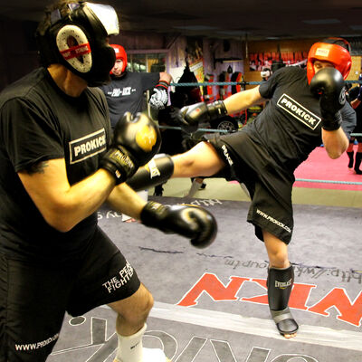 Kickboxing Sparring at the ProKick Gym 