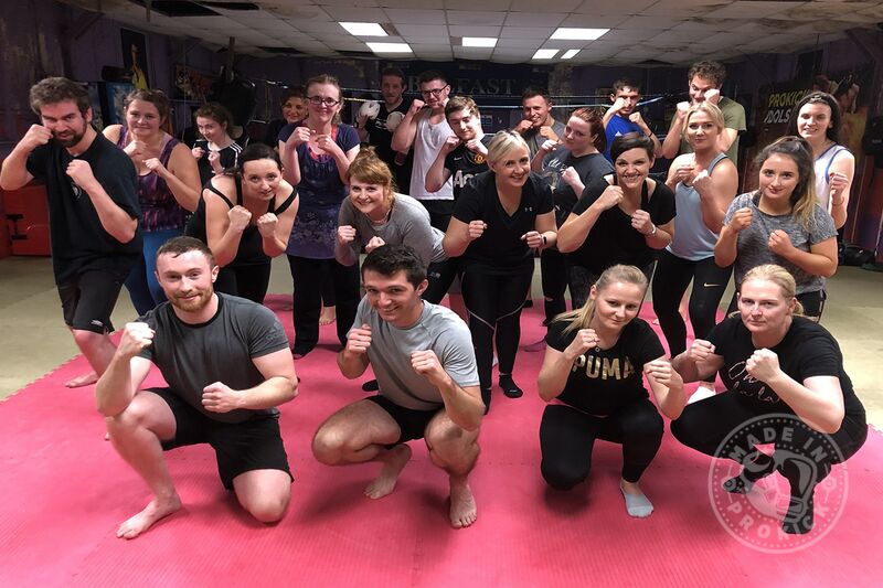 This was the eighteenth new 6-week course to start at the #ProKickGym this year.  Belfast Monday 18th November #ProKickGym #Belfast - another packed new 6-week beginner' course kicked off at 8:15 pm.