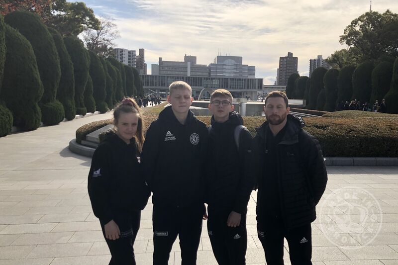 The team arrived at Hiroshima museum