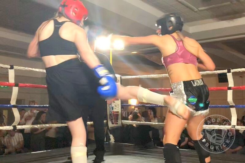 Amazing Grace, after a tough but good win over Lauren Wilson from Fight-Club NI at the Seageo Hotel in Portadown last night (5th Oct 2019).