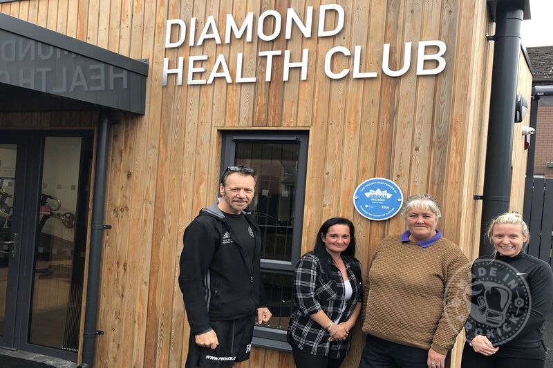 'The Diamond Health Club’ We at ProKick, had the opportunity to view the project today and were very impressed with the whole project - Picture: L-R Billy Murray, Karlene McCann, Margie Browning & Brooke Murray