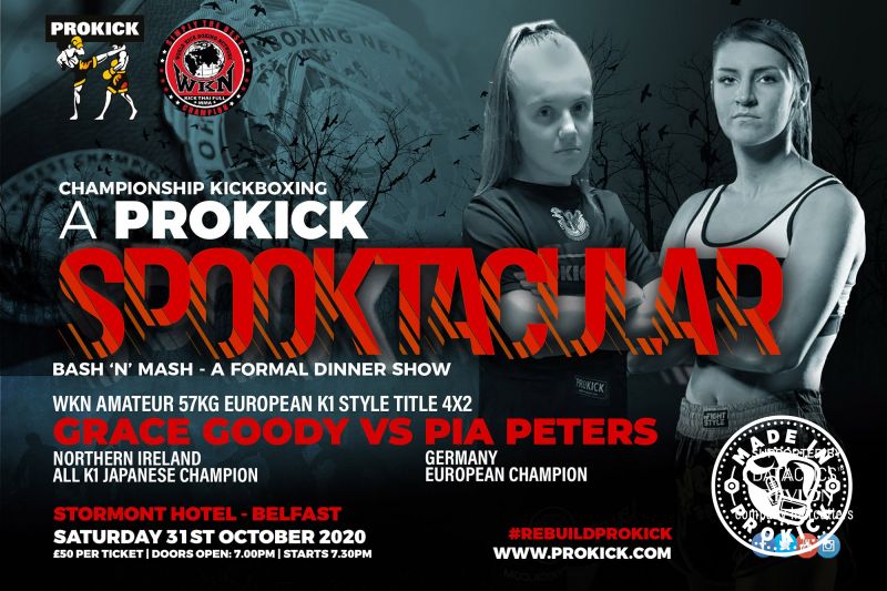 Goody Vs Peters - Fight fans, will be in for a treat when Grace, 18 year-old squares-up against the current WKN European champion, Pia Peters of Hamberg Germany. It will all happen on the 31st October at the Stormont hotel in Belfast