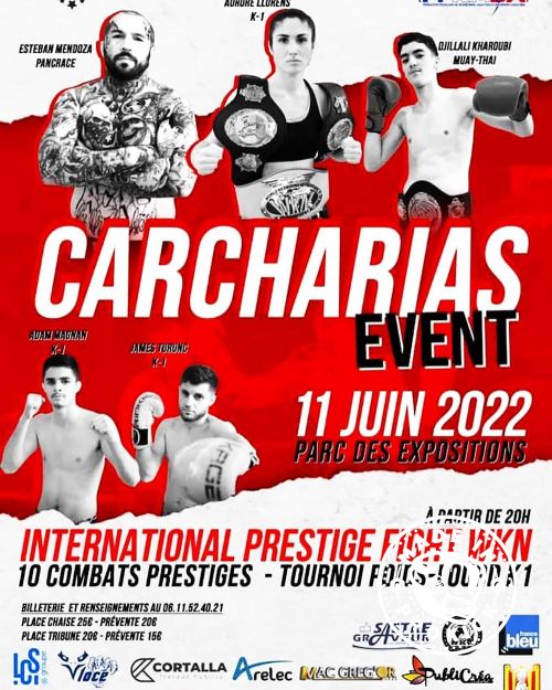 Poster of the event: promoted by, French legend, Christophe Errera. Date: June 11, 2022 - Place: Perpignan, at Venue: Parc Des Expositions