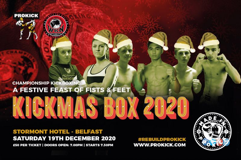 The KICKmas Fight-card - Kickboxing fans didn’t get their Halloween treat, but instead will jump straight to an early Christmas present. The event has been rescheduled to December 19 under the famed KICKmas banner.