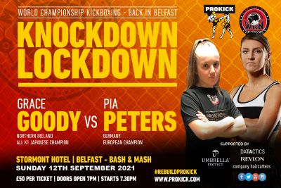 Amazing Grace Knockdown Lockdown Promo  - Goody Vs Peters for the WKN European championship in Belfast 12th September 20121- #KnockdownLockdown