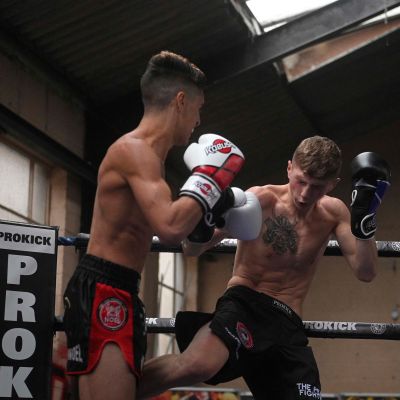 Action from Snoddon Vs Pace for the WKN international amateur title