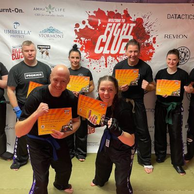 New Purple Belters - ProKickers, Mark Cairnduff and Charlene Best went to a higher level to purple belt, after many years training and competing.