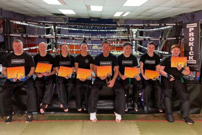 Senior Adult Belters - Our ProKick Kickboxing enthusiasts were tested in the hope of moving up to the next level at the ProKick kickboxing school of excellence.
