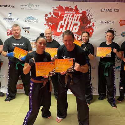 Rowena Bolt moved a step closer to black belt by receiving her second brown belt level. Paul Dobson who has been training at ProKick for over ten years will sit his Black belt on December 19th.