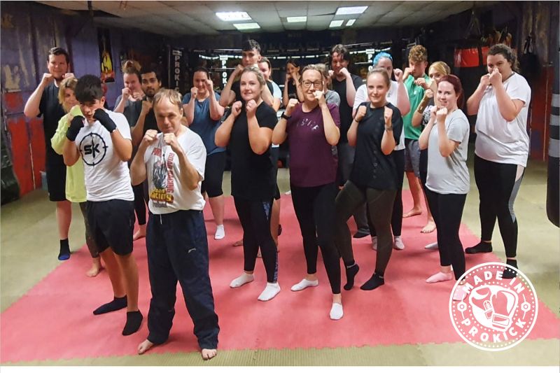 pictured are the latest squad of wannabe ProKick Kickboxers. The New Beginner’s course kicked off on Monday 9th August 2021 at 6pm and of course at the #ProKickGym.