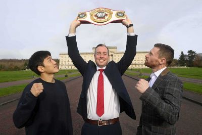 The Korean & ProKick teams were whisked off to the seat of government, at Stormont’s Parliament Buildings and greeted by First Minister, Paul Givan. Mr Givan wished both teams success for their up-coming matches.