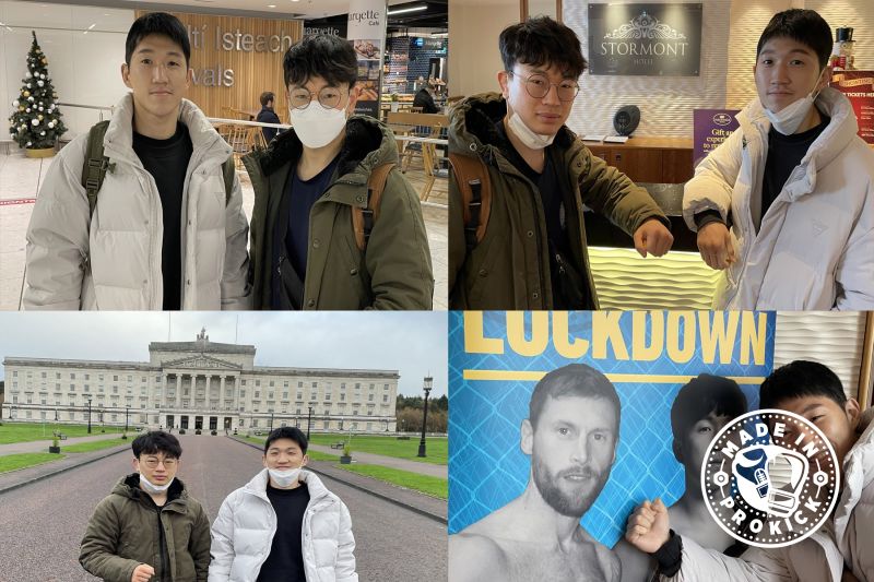 Lee Arrives For KnockdownLockdown - Seoul man, South Korean Sunghyun Lee had a busy first day in Belfast. Travelled around the city stopped off at Stormont estate. Finishing off with a two hour training session at The YARD on the Newtownards Rd.