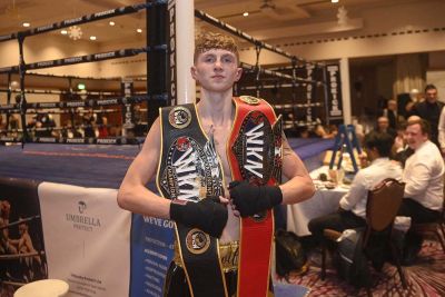 What a Belter - Jay Snoddon Winner, The Italian’s coach decided his fight had enough and refused to come out for the final bell. Jay Snoddon' the newly crowned WKN European champion.