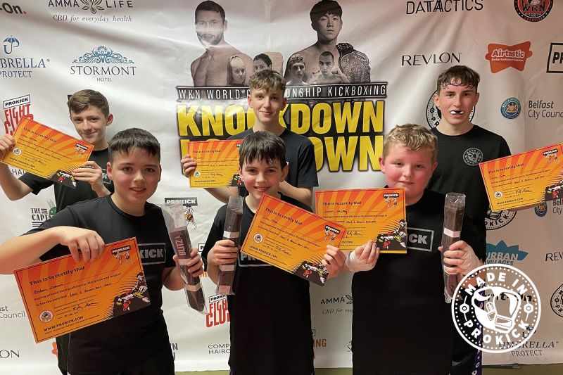 ProKick Fab Five - The new Belters now join the elite members list to the rank of Brown Belt, just one below the prestigious Black Belt.