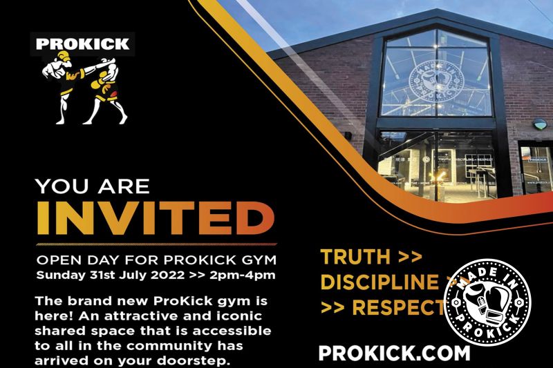 You Are All Invited To the New ProKick Gym - The brand new ProKick gym is here! An attractive and iconic shared space that is accessible to all in the community has arrived on your doorstep.