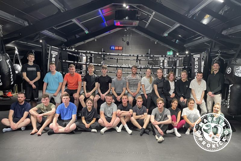 This new course (pictured) kicked off at 8pm on Monday 10th October 2022. The fully booked class went straight into action as newbies worked through fundamentals of fitness, elements of self-defence and all of this on their first night at ProKick.