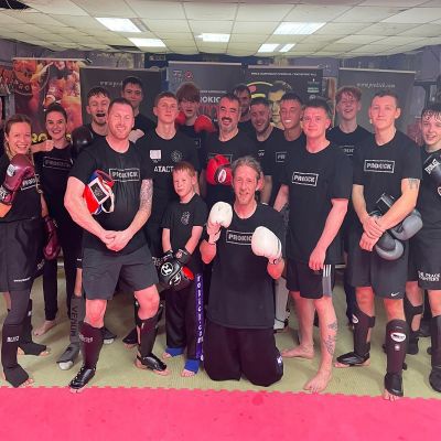 Wednesday night 27th July and this was the last Fighters Class to be held at the ProKick Gym in Wilgar St - Just two more adult classes and that will be us finished at Dundela