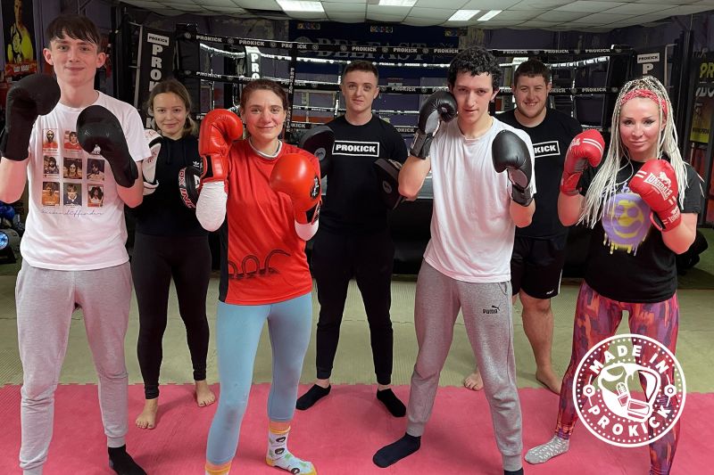 Pictured here are the Fab-Four who were the first at ProKick to finish a 6-week #kickboxing course for beginners in 2022.