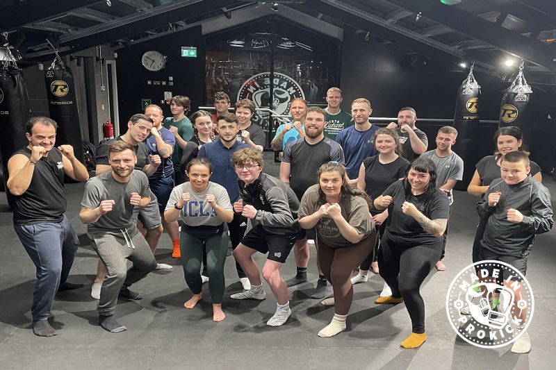 The Demand Continues for kickboxing Classes at the ProKick Kickboxing school of excellence, (Pictured) here are the new team who all started on 8th FEB 2023