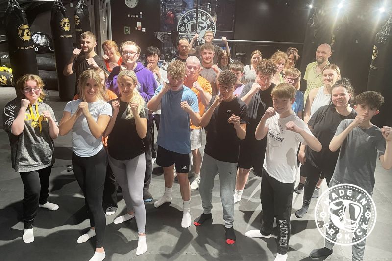 And the demand continues for ProKick's own style of Kickboxing classes for fitness. It was Monday 17th April 2023 at 8pm and this group of newbies went straight into action - working through fundamentals of fitness, elements of self-defence.